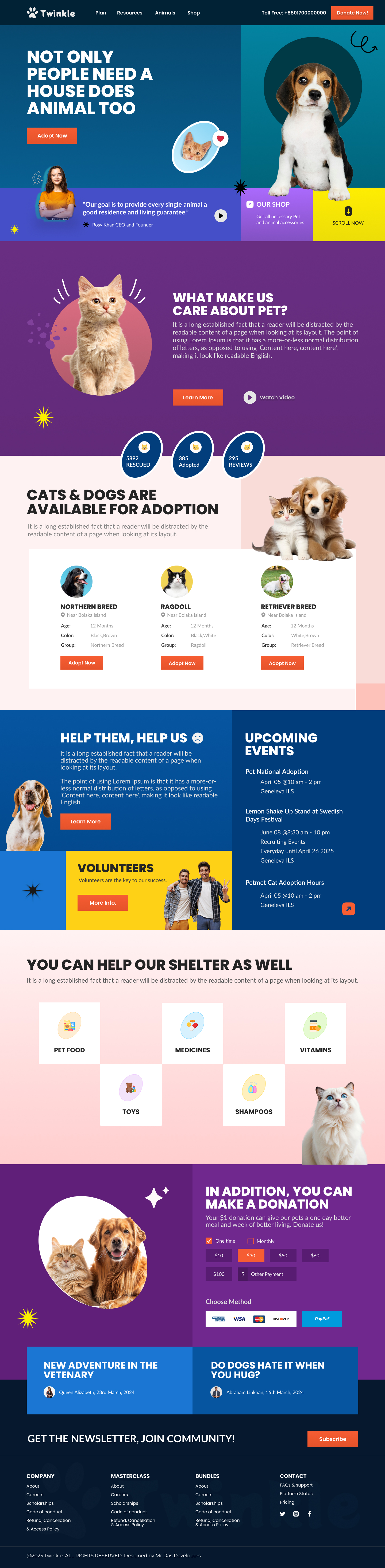 Pawsome Welfare & Adoption System Web Development